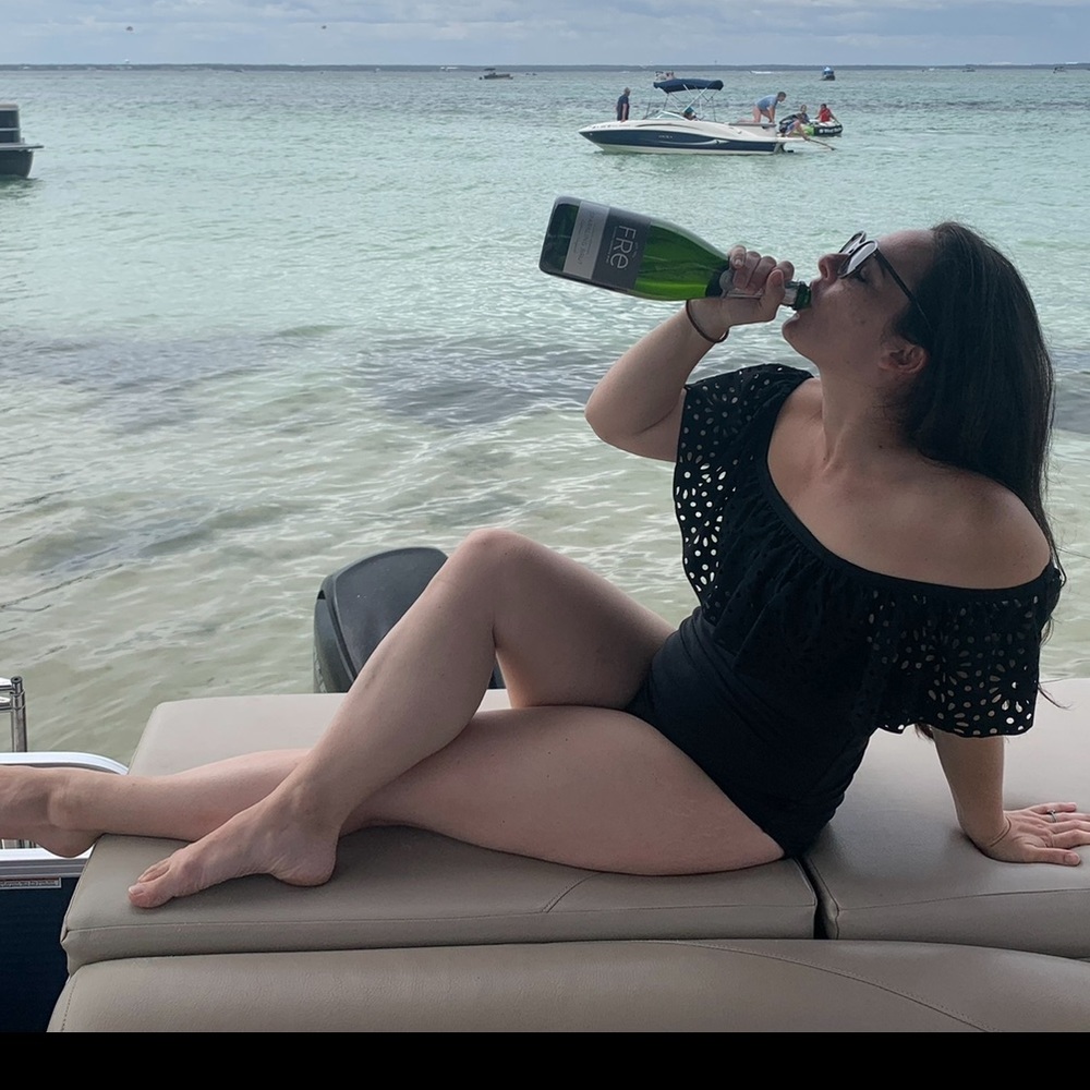 Black Cupshe One Piece Off the Shoulder Swimsuit